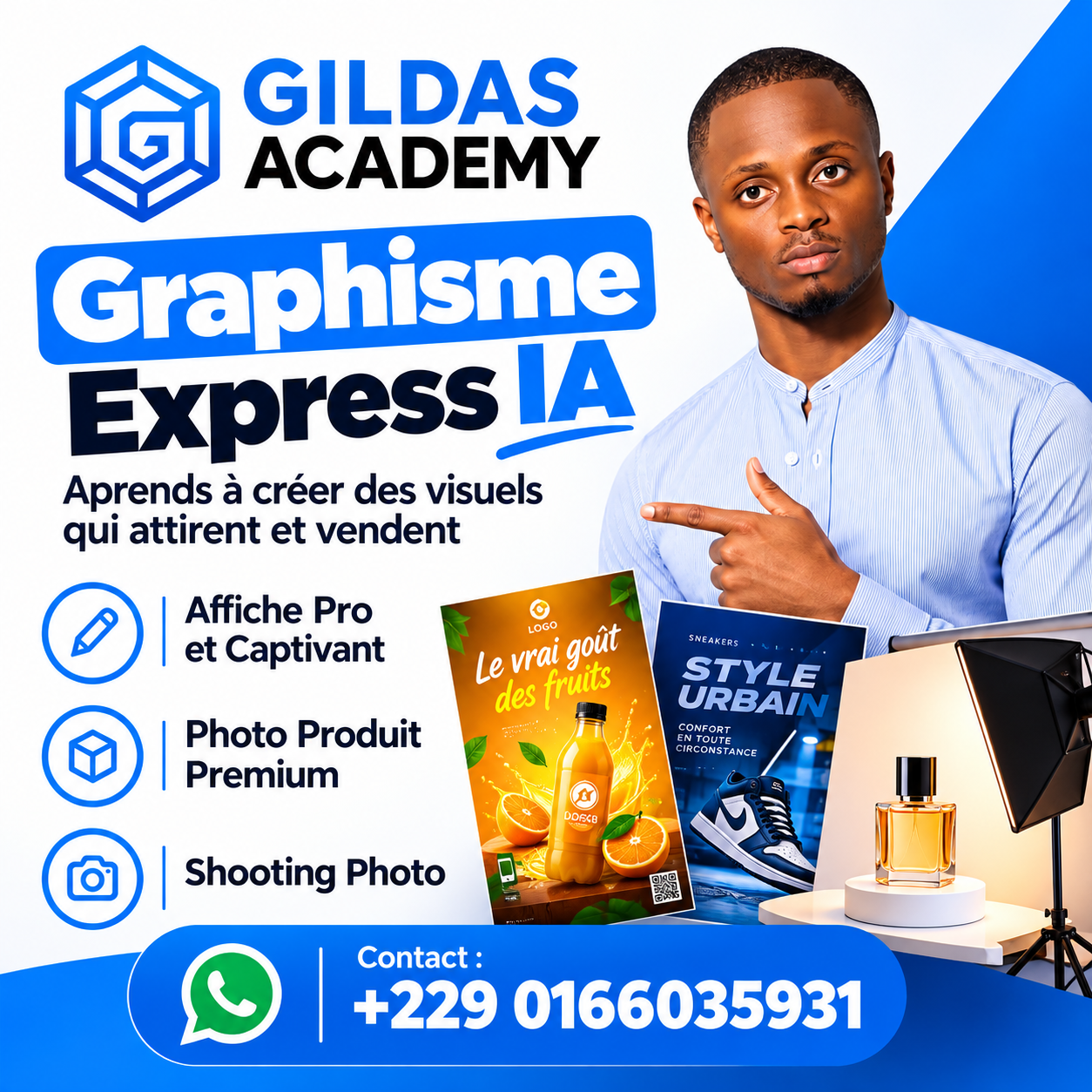 Couverture officielle de la formation Graphisme Express IA